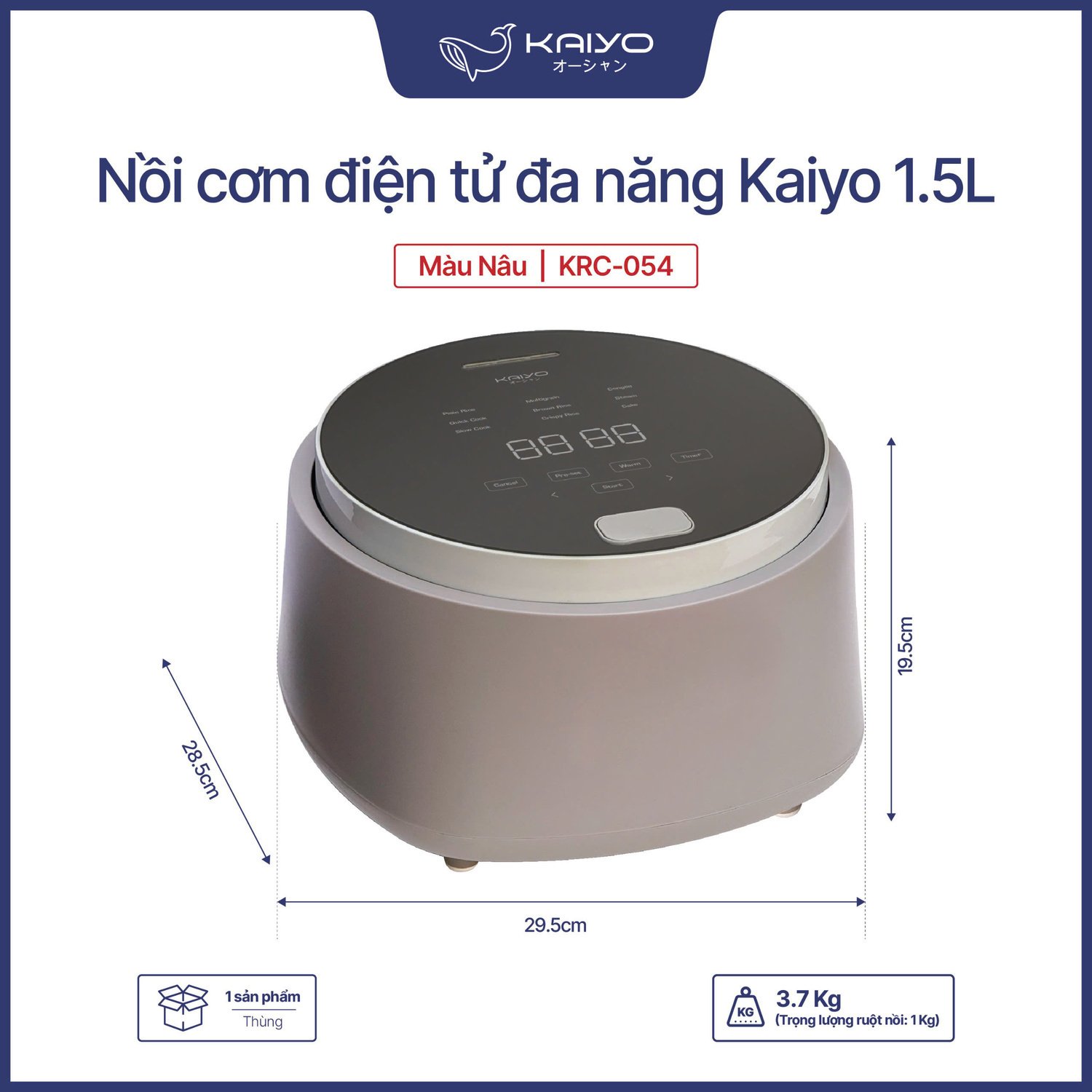 chi tiết kaiyo krc-0542