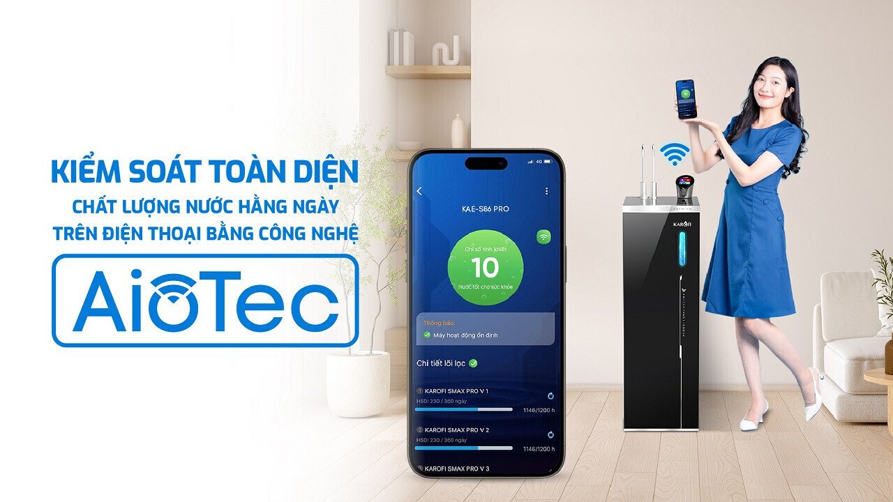 hệ thống lọc và giám sát trên karofi kae-s86 pro