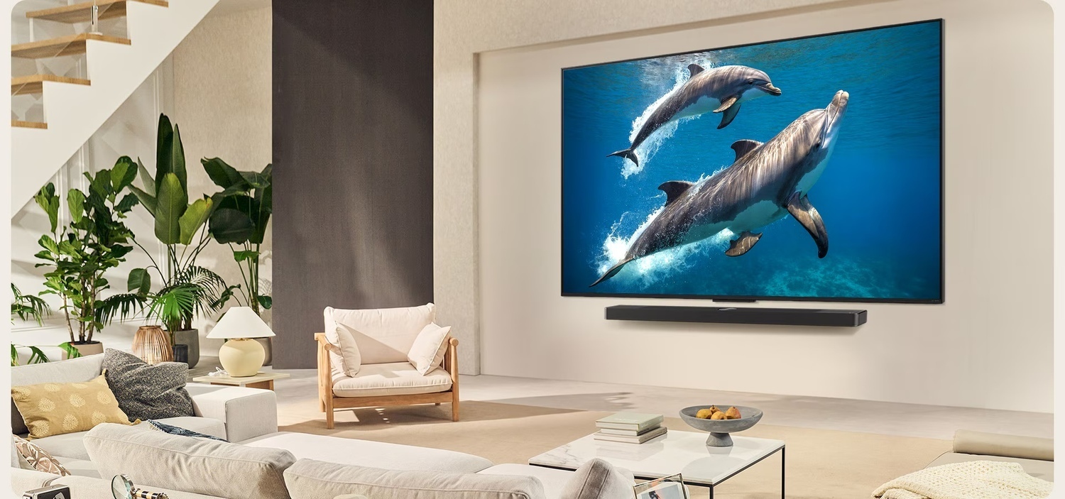 smart tivi lg qned ai 4k 75 inch 75qned80asa lắp đặt trong phòng khách - màn hình lớn 75 inch
