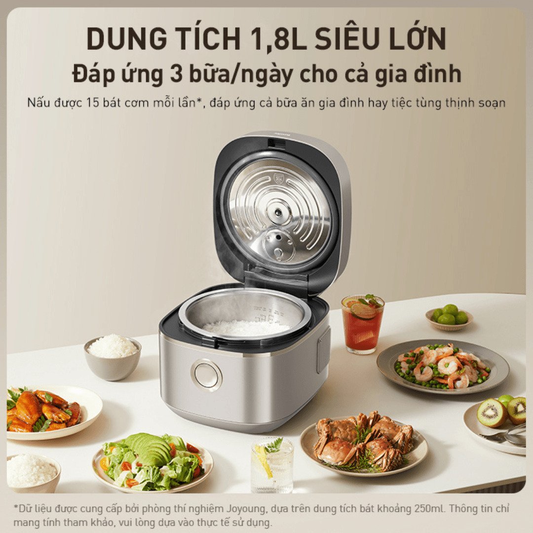 dung tích nồi cơm joyoung jnrc-502