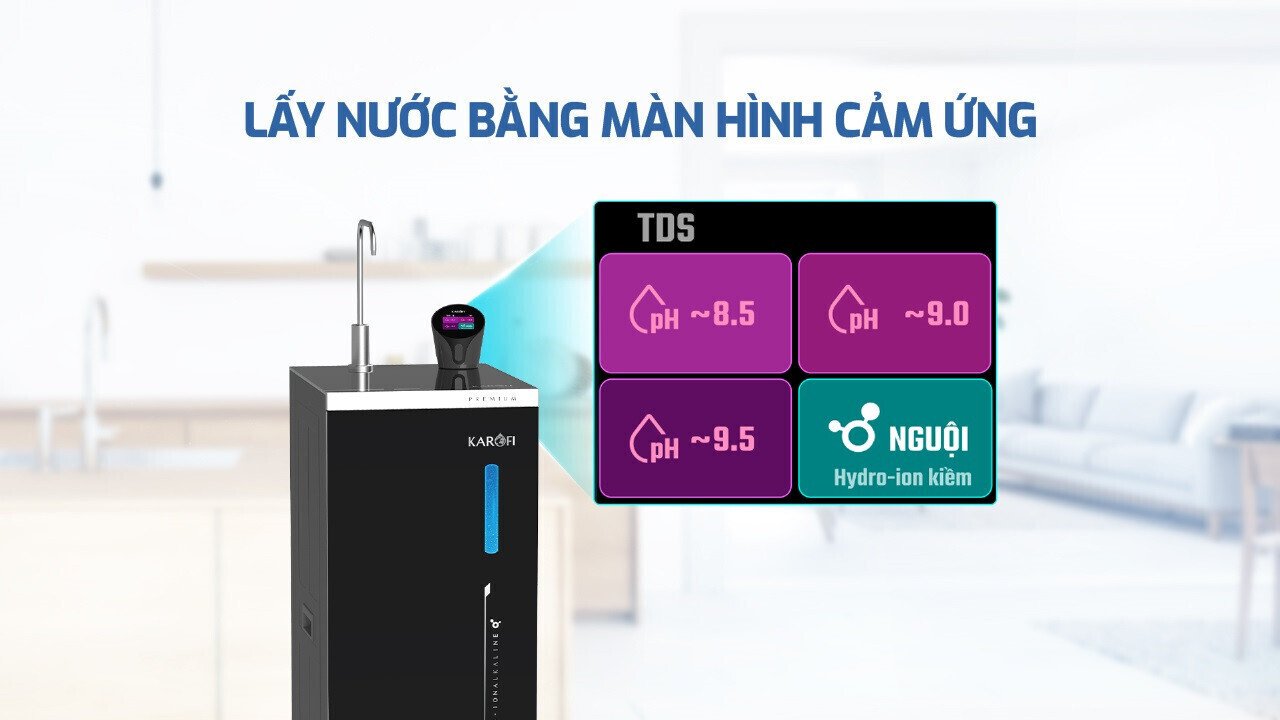 bốn chế độ nước trên karofi kae-s68 pro