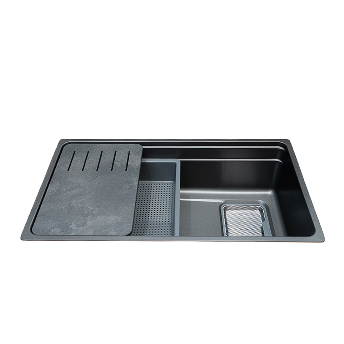 chậu rửa malloca ms7743gr và phụ kiện chính hãng