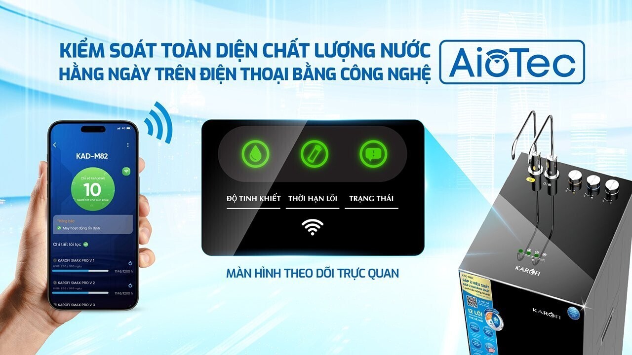 theo dõi karofi kad-m82 bằng công nghệ aiotec