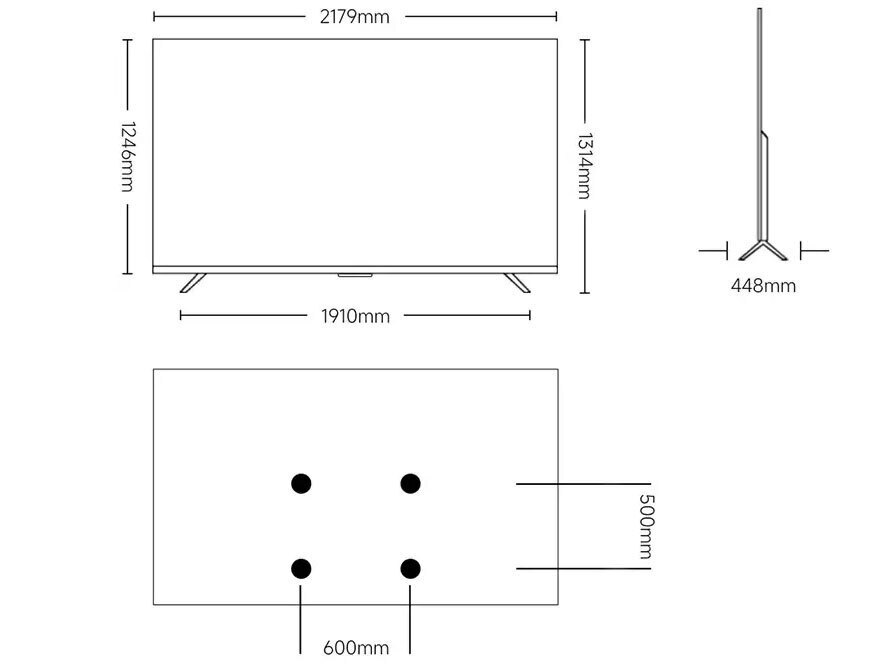 google tivi xiaomi s mini led 4k 98 inch l98mc-stwn