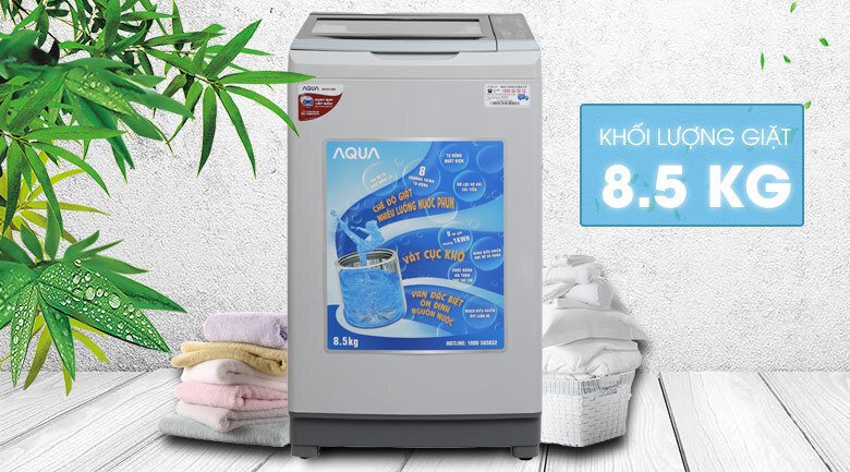 máy giặt aqua 8.5 kg aqw-s85at h