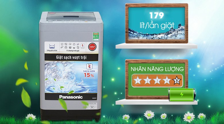 máy giặt panasonic 8 kg na-f80vs9grv