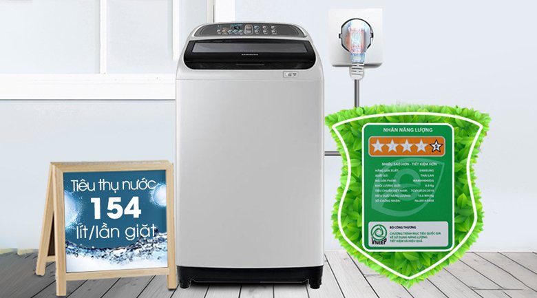 máy giặt samsung 8.5 kg wa85j5712sg/sv