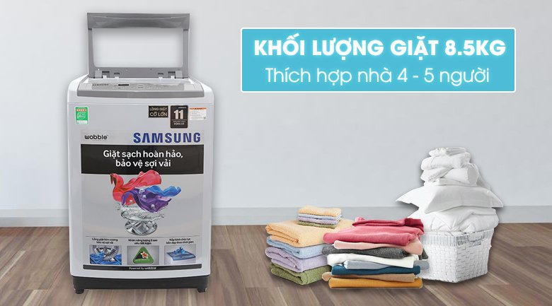 máy giặt samsung 8.5 kg wa85m5120sg/sv