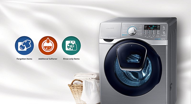 máy giặt samsung add wash inverter 17 kg wd17j7825kp/sv