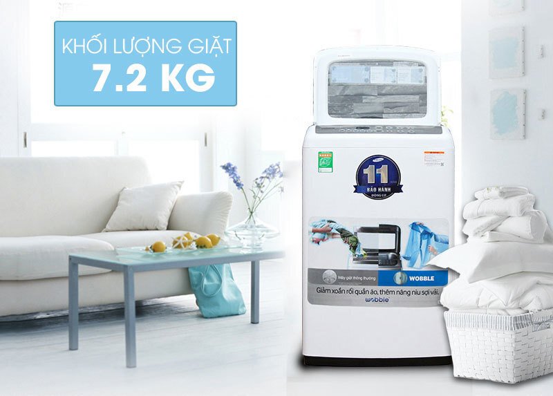 máy giặt samsung 7.2 kg wa72h4200sw/sv