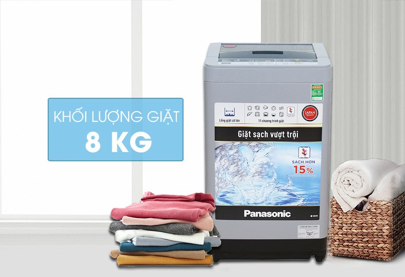 máy giặt panasonic 8 kg na-f80vs9grv