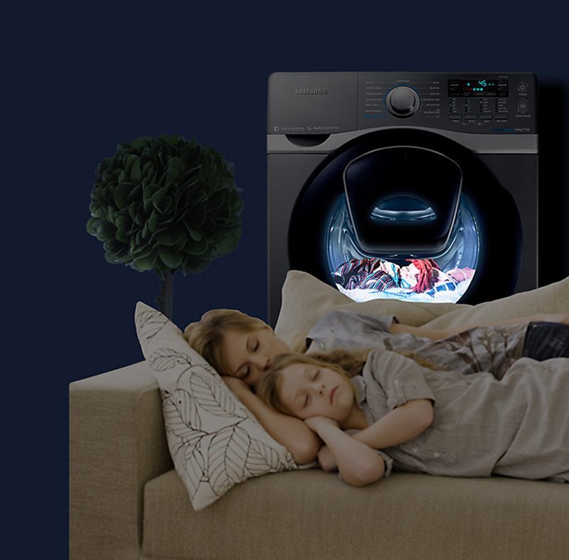 máy giặt samsung add wash inverter 17 kg wd17j7825kp/sv