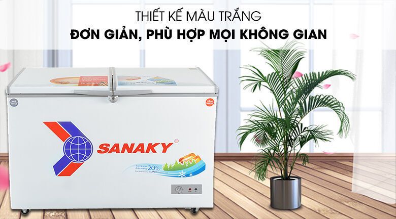 tủ đông sanaky vh-3699w1 , 260 lít 2 ngăn đông mát