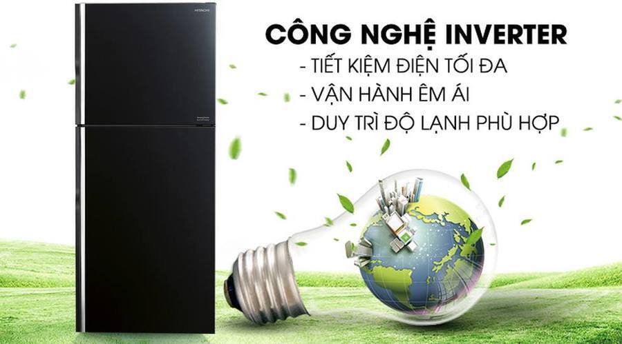 tủ lạnh hitachi r-fg480pgv8 (gbk) 366 lít inverter