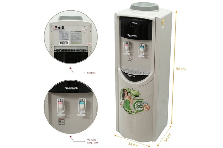 cây nước nóng lạnh kangaroo kg46