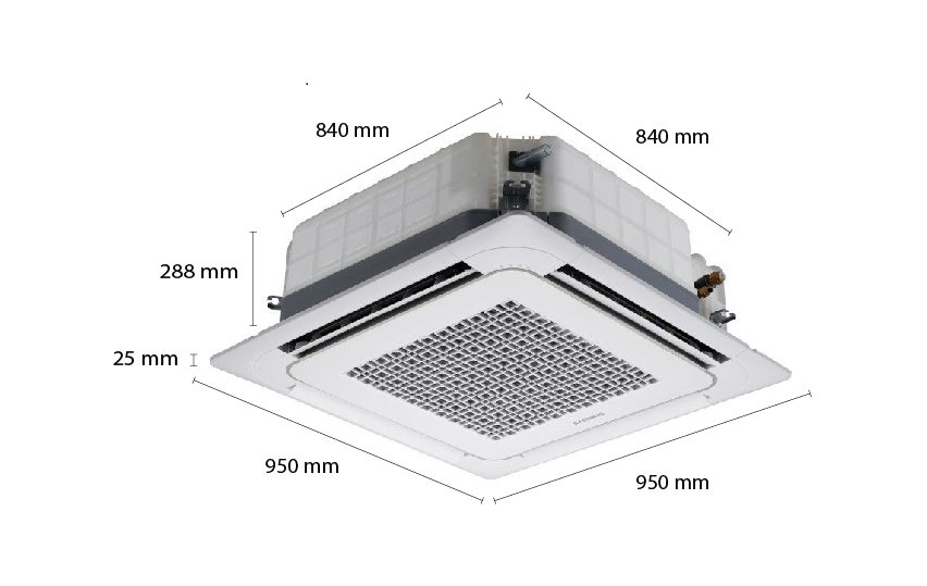 máy lạnh âm trần samsung ac048hb4ded/id (5.0hp)