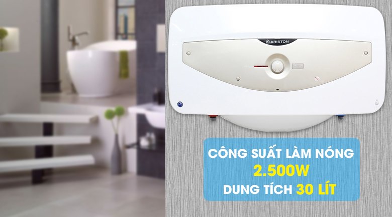 máy nước nóng ariston sl 30 qh fe - mt 30 lít