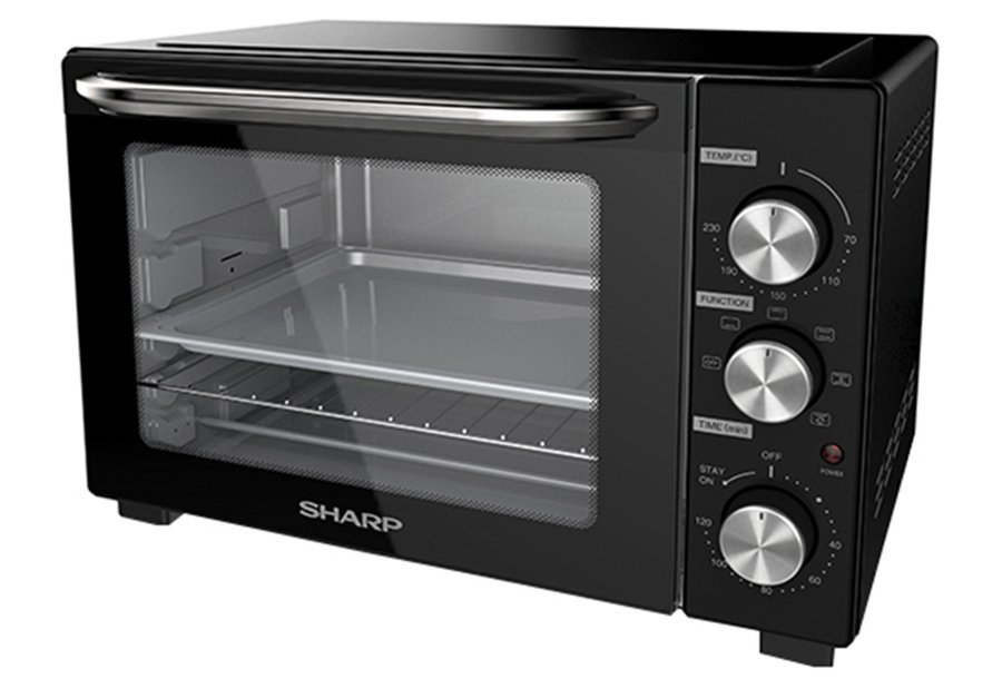 lò nướng điện sharp eo-b32rcv-bk 1500w 32l (đen)