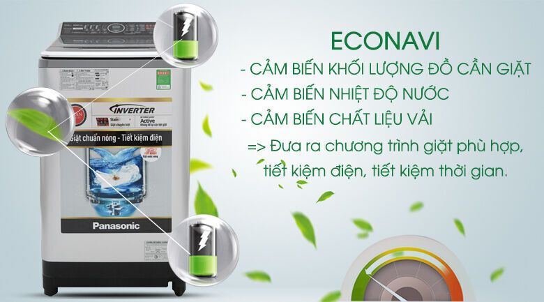 máy giặt panasonic inverter 14 kg na-fs14v7srv