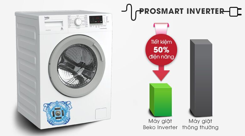 máy giặt beko inverter 7 kg wte 7512 xs0