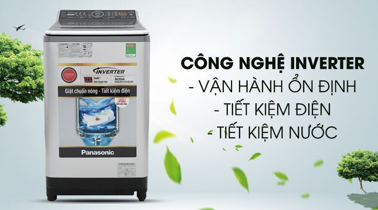 máy giặt panasonic inverter 11.5 kg na-fs11v7lrv