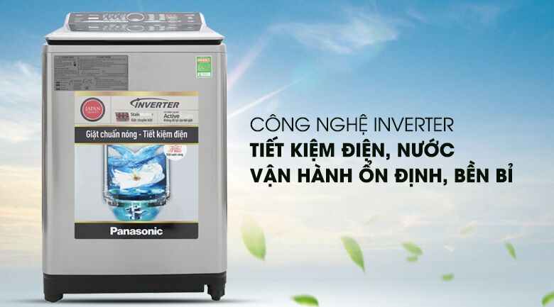 máy giặt panasonic inverter 13.5 kg na-fs13v7srv