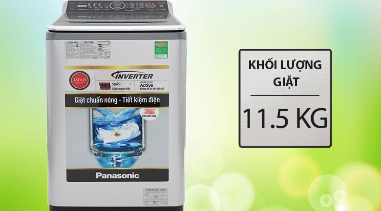 máy giặt panasonic inverter 11.5 kg na-fs11v7lrv