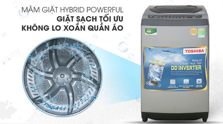 máy giặt toshiba inverter 9 kg aw-dj1000cv sk