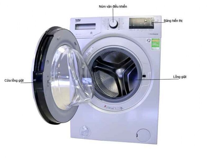 máy giặt beko cửa trước 8kg wmy 81283 slb2