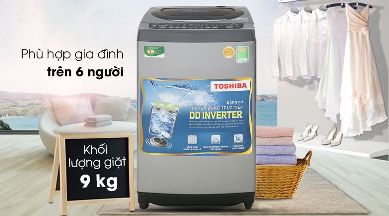 máy giặt toshiba inverter 9 kg aw-dj1000cv sk