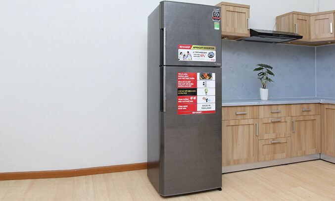 tủ lạnh sharp inverter 342 lít sj-x346e-sl