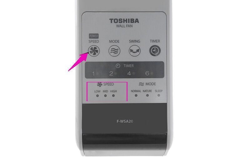 quạt treo tường toshiba f-wsa20(h)vn