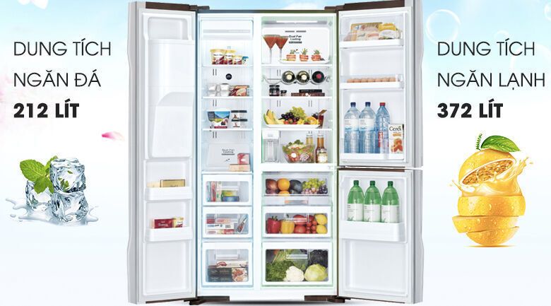 tủ lạnh hitachi inverter 584 lít r-m700gpgv2x mbw