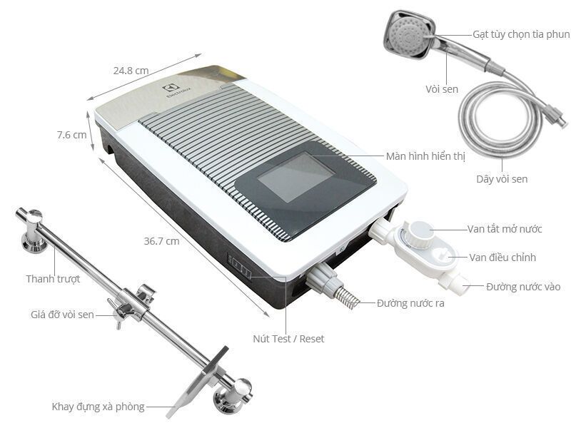 máy nước nóng electrolux ewe451tx-dcc