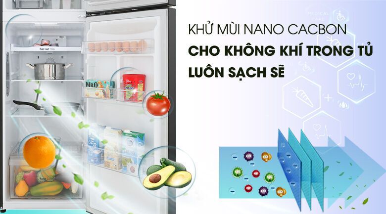 tủ lạnh lg inverter 255 lít gn-m255bl