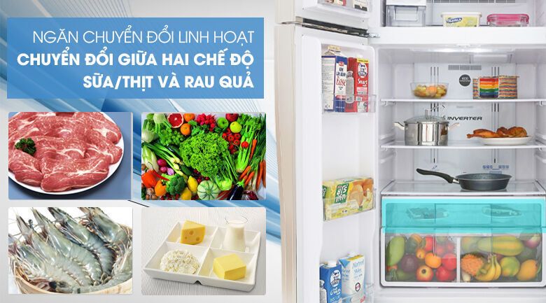 tủ lạnh hitachi inverter 509 lít r-fw650pgv8 gbk