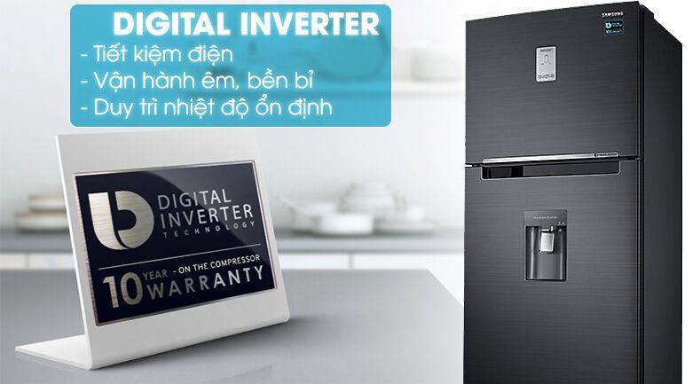 tủ lạnh samsung inverter 451 lít rt46k6885bs/sv