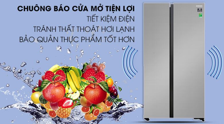 tủ lạnh samsung inverter 647 lít rs62r5001m9/sv