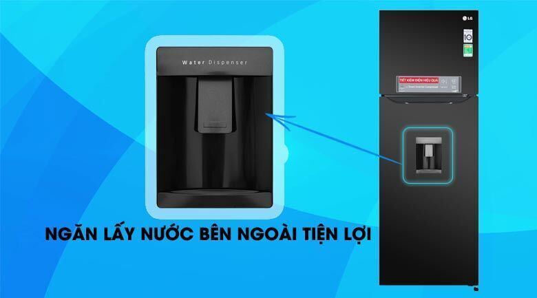 tủ lạnh lg inverter 315 lít gn-d315bl