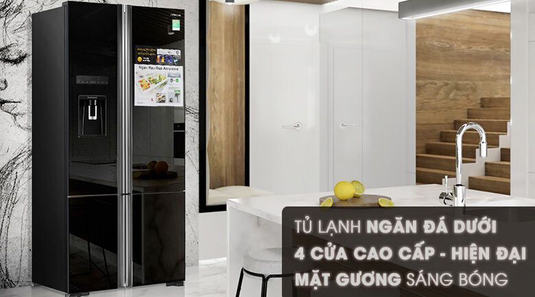 tủ lạnh hitachi inverter 587 lít r-wb730pgv6x gbk