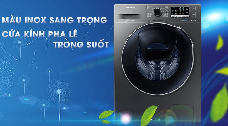 máy giặt sấy samsung addwash inverter 8.5 kg wd85k5410ox/sv