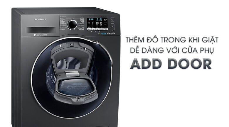 máy giặt sấy samsung addwash inverter 8.5 kg wd85k5410ox/sv