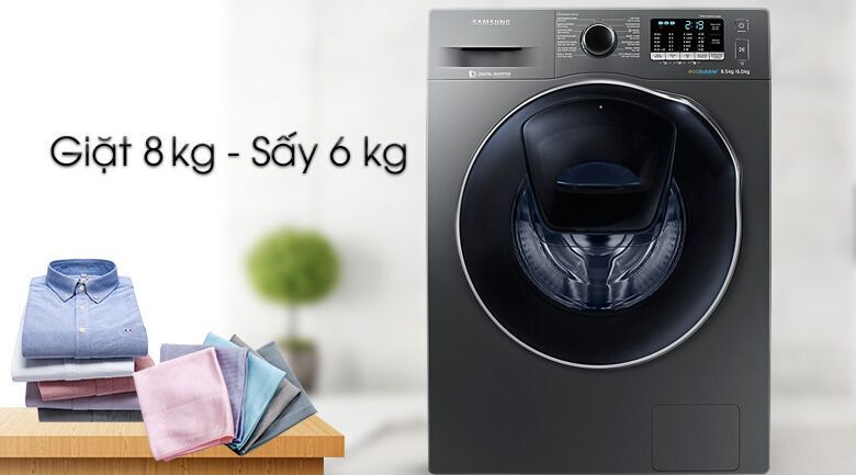 máy giặt sấy samsung addwash inverter 8.5 kg wd85k5410ox/sv