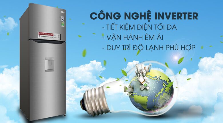 tủ lạnh lg inverter 315 lít gn-d315s