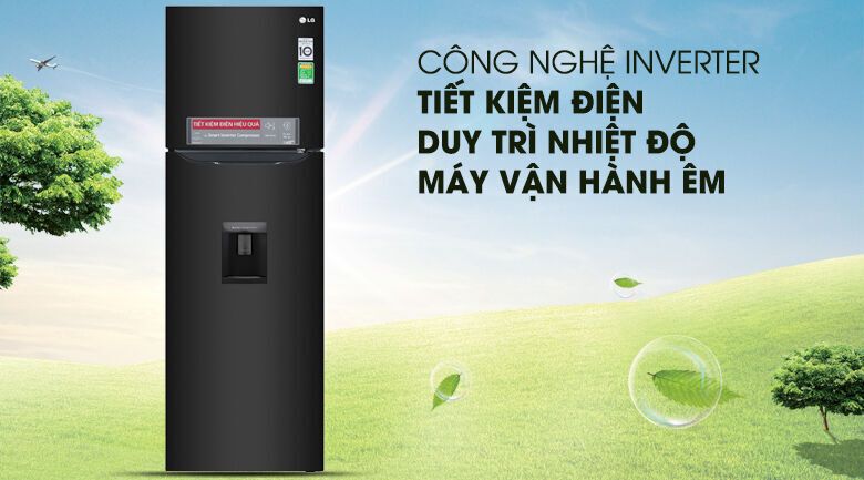 tủ lạnh lg inverter 255 lít gn-d255bl