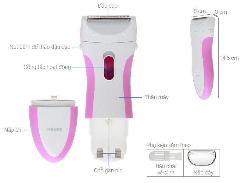 máy wax lông nữ philips hp6341