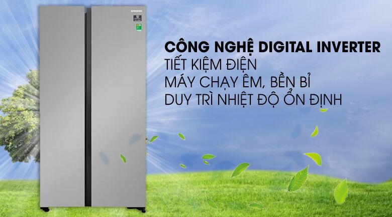 tủ lạnh samsung inverter 647 lít rs62r5001m9/sv