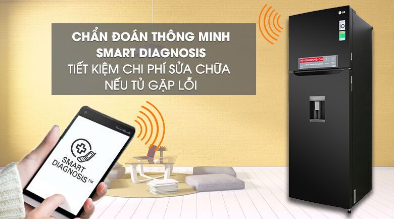 tủ lạnh lg inverter 315 lít gn-d315bl