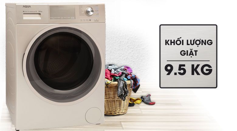 máy giặt aqua inverter 9.5 kg aqd-d950e n