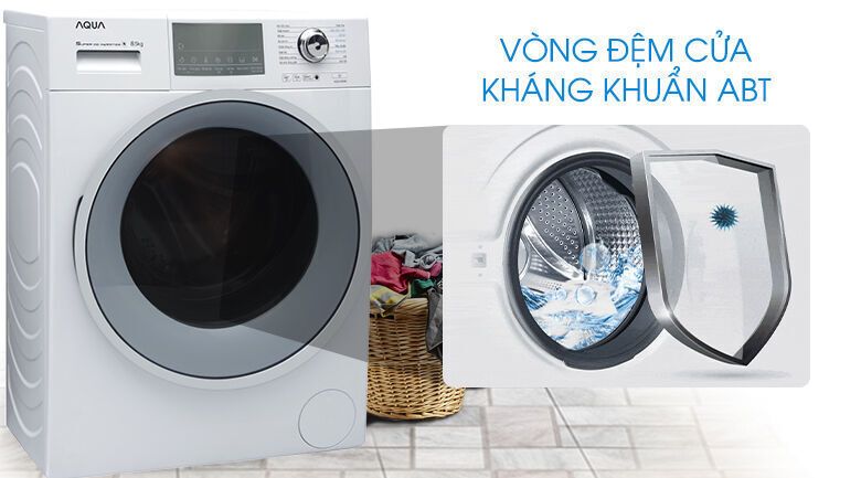 máy giặt aqua inverter 8.5 kg aqd-d850e w